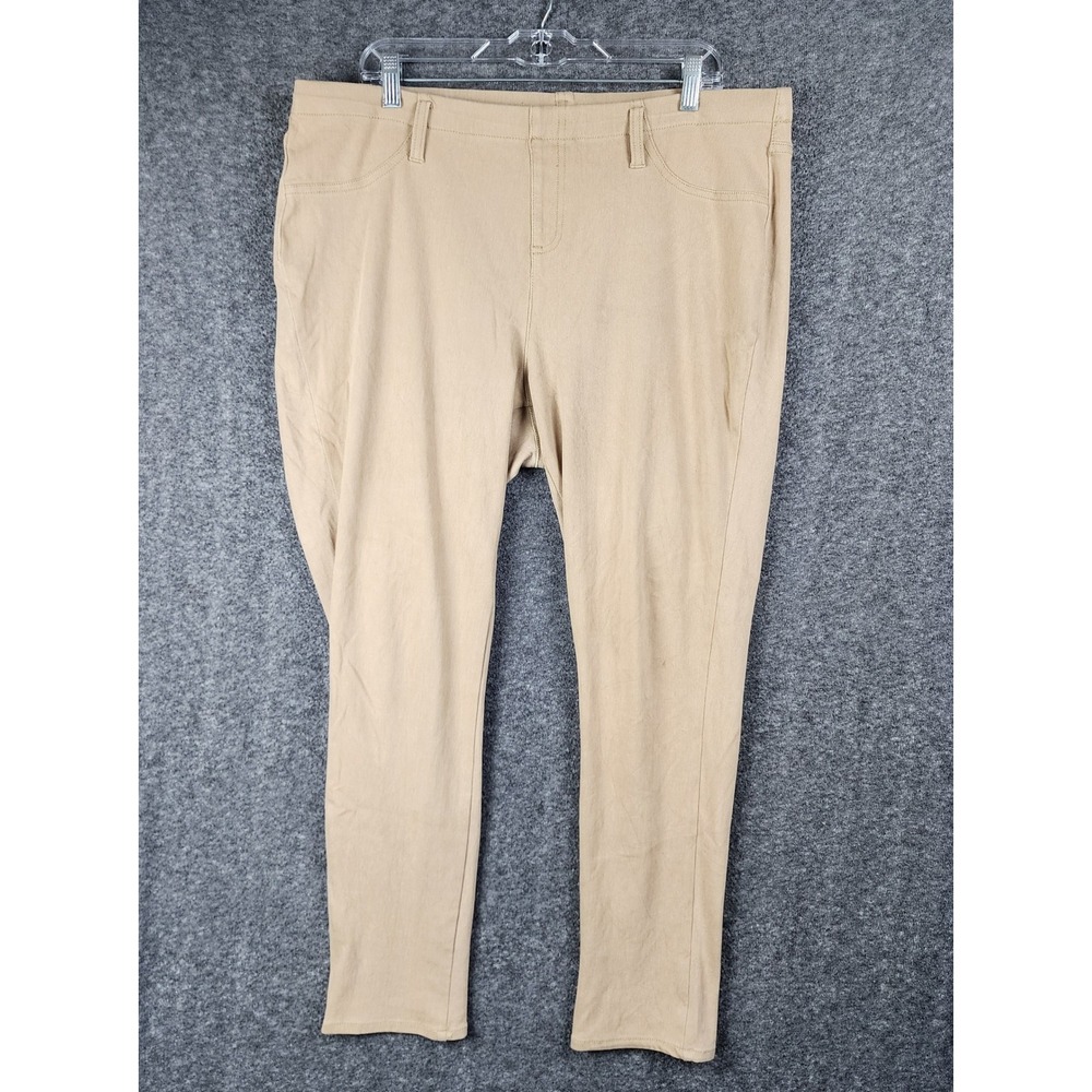 Faded Glory Pants Womens 2X FGW36739SO Urban Khaki Stretch Slim EUC